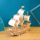 Деревянная 3D модель "Парусный корабль" (78 деталей) - изображение 1