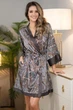 Женский шелковый халат Mia-Amore 3813 S/M Принт - изображение 4