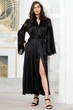 Женский шелковый халат Mia-Amore 3899-1 L/XL Черный - изображение 1