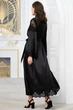Женский шелковый халат Mia-Amore 3899-1 L/XL Черный - изображение 3