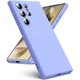 Чехол Fiji Full Soft Premium для Samsung Galaxy S24 Ultra (S928) противоударный бампер с микрофиброй Violet - изображение 1