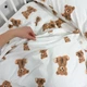 Детское постельное белье из натурального хлопка для кровати 160х80 см с пододеяльником 140х110 см Oh My Kids Oh My Kids «Brown Bears» бежевый - изображение 7