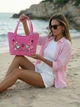 Сумка Crocs Medium Tote шоппер розового цвета - изображение 3