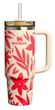 Термочашка стальная с двойной вакуумной изоляцией Stanley Quencher H2.0 Flowstate 0,89 л Resort Floral - изображение 1