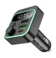 FM - трансмітер HOCO E85 Tiger PD20W+QC3.0 car BT FM transmitte Black - изображение 2