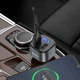 FM - трансмітер HOCO E67 Fighter with Bluetooth transmitter 2USB QC3.0 BT5.0 Black - изображение 7
