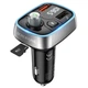 FM - трансмітер BOROFONE BC32 Sunlight QC3.0 2USB/2,4A/18W Black - изображение 5