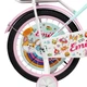 Детский двухколёсный велосипед Corso Emily 20" ML-20547 для девочек, с корзинкой и багажником, ручной и ножной тормоз - изображение 2