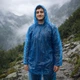 Дождевик с штанами водонепроницаемый защитный Raincoat Set, полиэтиленовый дождевой костюм 2в1 куртка+ брюки с капюшоном от дождя и влаги, унисекс, универсальный размер Голубой, RSH-641-Blue - изображение 4