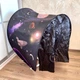 Палатка на кровать детская Космос Dream Tents, игровой складной тент-домик для односпальной кровати со шторками и фиксаторами под матрас Фиолетовый, CDT-26 - изображение 3