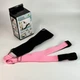 Лента для растяжки эластичная с петлями Stretching Tension Band, универсальный эспандер для стретчинга, йоги и пилатеса, фитнес-резинка с регулируемыми стропами, Розовая с черным, FSB-2-Pink/Black - изображение 6