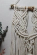 Натуральне настінне панно макраме Handmade Classic з листочками, 24 * 50 см в етно стилі, бохо (5803) - изображение 5