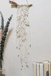 Натуральне настінне панно макраме Handmade Leafs з листочками, 25 * 70 см в етно стилі, бохо (5802) - зображення 2