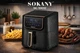 Аерогриль Sokany SK-10032, 7 л, чорний - зображення 1