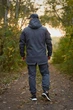 Мужской костюм из материала Softshell Intruder серый, водостойкий костюм софтшел осенний, подкладка полиэстер M - изображение 3