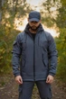 Мужской костюм из материала Softshell Intruder серый, водостойкий костюм софтшел осенний, подкладка полиэстер M - изображение 5
