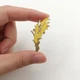 Значок BROCHE брошь бижутерия Колоски жёлтый BRGV115324 - изображение 3