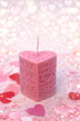 Свічка серце «LOVE», фиолетовая - изображение 1