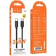 USB кабель для швидкої зарядки HOCO X115 Type-C / Type-C 5A 240W Power Delivery (PD 3.1) 1 м Чорний - зображення 6