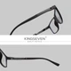Окуляри комп'ютерні Blue Blocker для чоловіків і жінок KINGSEVEN 7928 Black Gray - зображення 3