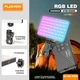 Портативна кольорова міні LED панель PLOKAMA U160 Pro RGB LED 2000 mAh 2700K-6500K 120x70 мм з кліпсою Чорна - зображення 3