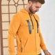 Толстовка мужская олимпийка на молнии с капюшоном тонкая 2XL горчица - изображение 3