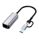 Мережевий адаптер USB 3.0 / Type-C - Gigabit Ethernet, Grey ColorWay (2000003382095) - зображення 1