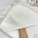 Крыжма для крещения Дарья 90×90 махровая с кружевом и вышивкой на сетке - изображение 3