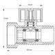 Кран триходовий 1/2Mx3/4Mx1/2F Koer KR.515 [KR0103] - зображення 3