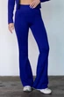 Женские леггинсы клеш с push-up эффектом Giulia Flexing leggins «Sculpt Flare» YZ168 M Navy blue, бесшовные леггинсы, спортивные, с высокой посадкой - изображение 2