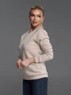 Толстовка свитшот классическая теплая однотонная ISSA PLUS 14892A 3XL светло-бежевая (issa2007682780983) - изображение 2