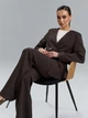 Костюм ISSA PLUS 15527 S темно-коричневый (issa2007682781768) - изображение 4