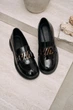 Женские элегантные лаковые кожаные туфли PARADIZE SHOES черного цвета с декоративной пряжкой спереди 40 размер (стелька 26,5 см) - изображение 4