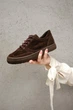 Женские замшевые кроссовки PARADIZE SHOES темно-коричневого цвета 36 размер (стелька 24 см) - изображение 3