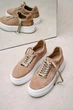 Демисезонные замшевые кеды PARADIZE SHOES темно-бежевого цвета на белой высокой подошве 39 размер (стелька 25,5 см) - изображение 1