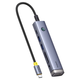 USB-хаб Baseus UltraJoy Series 7-Port HUB AIR Space Grey (Type-C to HDMI4K@60Hz*1+USB3.0*2+PD*1+SD/TF3.0*1+3.5mm*1) (B00052803811-02) - зображення 1