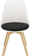 Krzesło do kuchni i salonu Springos Verde DC0018 Biało-czarne (5907719470009) - obraz 5