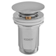 Донный клапан для раковины Koer PW-07-01 1 1/4'' с переливом автоматический СLICK-СLACK (Цвет хром - изображение 1