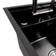 Кухонна мийка CM 40*50 прихована PVD чорна Platinum Handmade - зображення 5