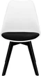 Krzesło do kuchni i salonu Springos Verde DC0020 Biało-czarne (5907719470023) - obraz 5
