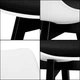 Krzesło do kuchni i salonu Springos Verde DC0020 Biało-czarne (5907719470023) - obraz 11
