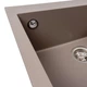 Гранитная мойка для кухни Valeso Davina 570x500 врезная, прямоугольная, дюна (SP000051467) - изображение 5