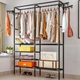 Вешалка для одежды Simple Coat с полками и крючками 86×43×173 см - изображение 8