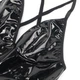 Платье с чокером глянцевое с имитацией винила черное Star Night Wet Look размер S - изображение 5