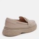 Женские лоферы кожаные PARADIZE SHOES T-801 41 26.7 см Бежевые (ROZ6501060349) - изображение 5