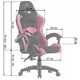 Крісло геймерське Bonro Lady 806 чорно-рожеве - изображение 8