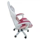 Крісло геймерське Bonro Lady 807 рожево-біле - изображение 7