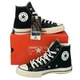 Кеди Converse All Star Chuck 70 Black Hi 43 (чорно-білі високі) - изображение 1