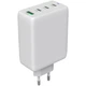 Зарядний пристрій Canyon CU100ACC GaN 100W 3xPD 1xQC EU White (CNS-CUW100ACC) - зображення 1