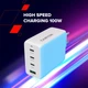 Зарядний пристрій Canyon CU100ACC GaN 100W 3xPD 1xQC EU White (CNS-CUW100ACC) - зображення 10
